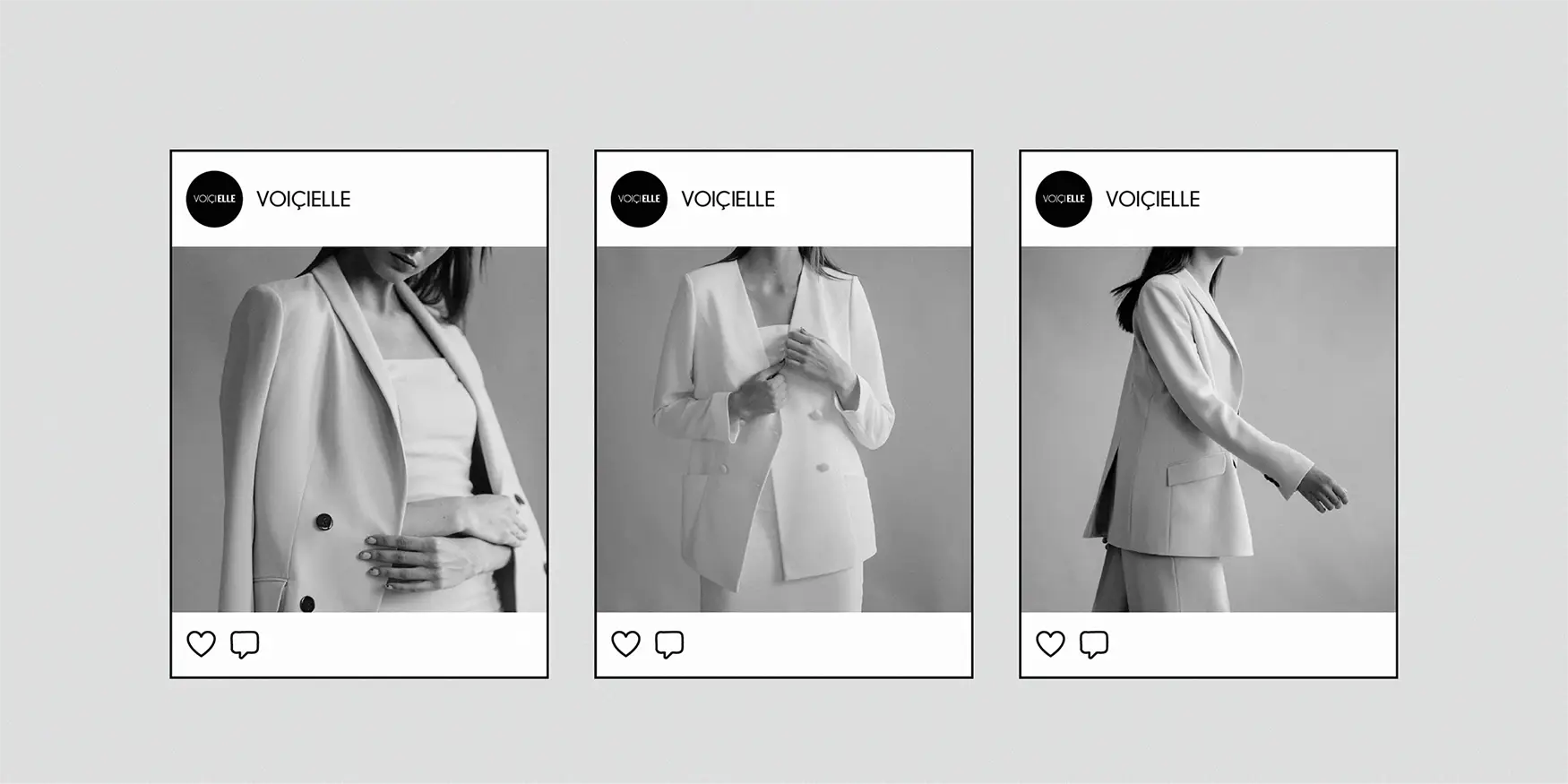 Voici Elle social media design